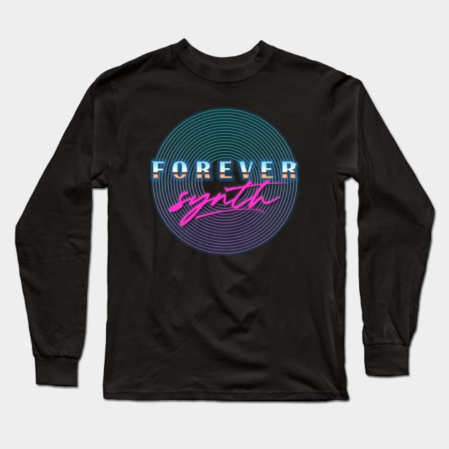 Forever Synth logo Long Sleeve T-Shirt by Forever Synth